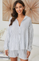 Cotton Striped Button-Down Shirt