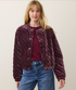 Anita Velvet Quilted Bomber
