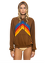 Chevron Relaxed Pullover Hoodie
