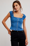 Marilyn Denim Corset