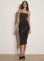 Stud Bodycon Midi Dress