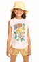 Lane Flutter Sleeve Shirttail Tee