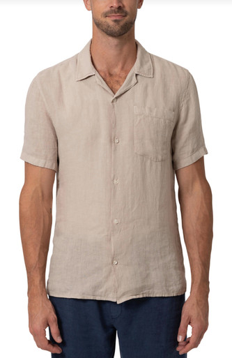 Short Sleeve Linen Shirt - Hazel Twenty/Lex Twenty Menswear