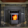 Comfort Built Hp22I Pellet Burning Fireplace Insert W/ Black Trims