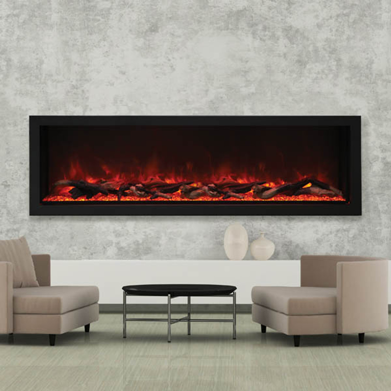 Amantii Bi 72 Deep Xt Wide 18 Tall Electric Fireplace