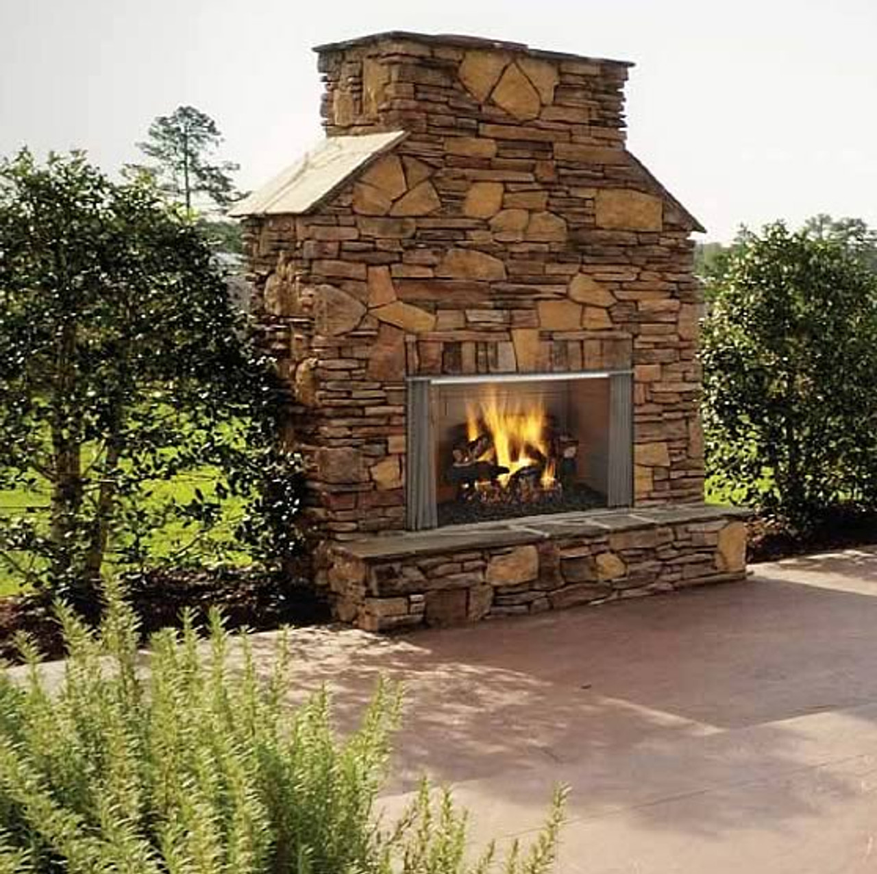 Indoor Outdoor Wood Burning Fireplaces