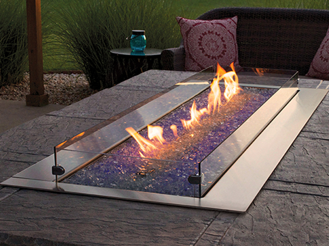Carol Rose 48" Linear Fire Pit Burner Systems