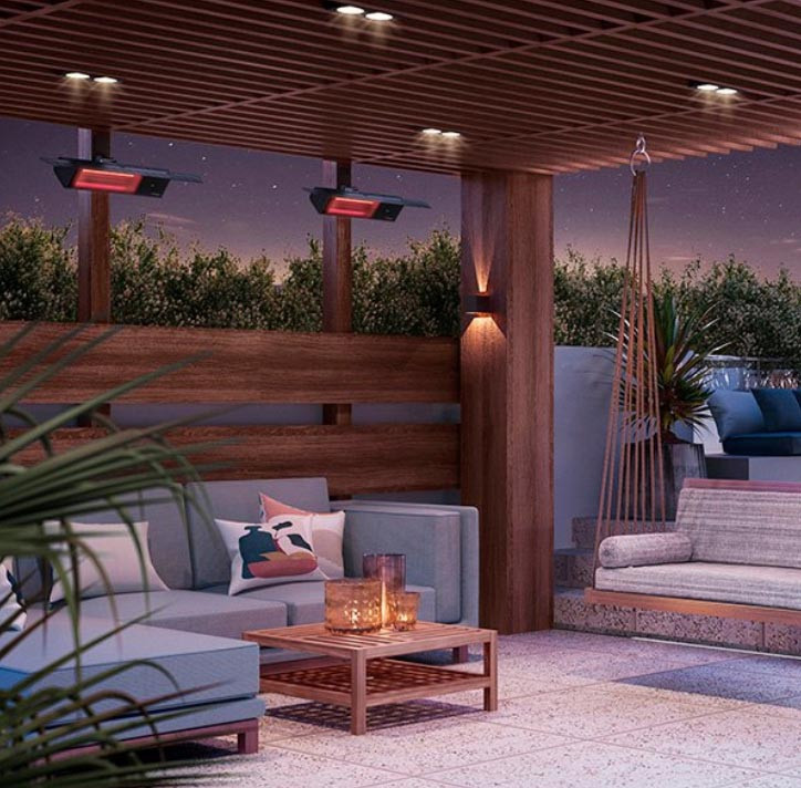 Dimplex Outdoor/Indoor Infrared Heater, Plug-in Model, 120V, 1500W  (DIRP15A10GR)