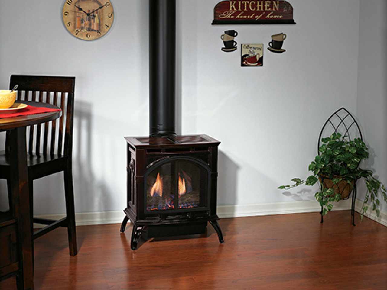 Spirit Stove - Cast Iron Direct Vent, Small Gas Stove