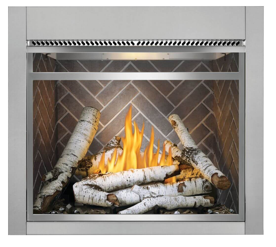 NAPOLEON GSS36 RIVERSIDE OUTDOOR GAS FIREPLACE STAINLESS STEEL