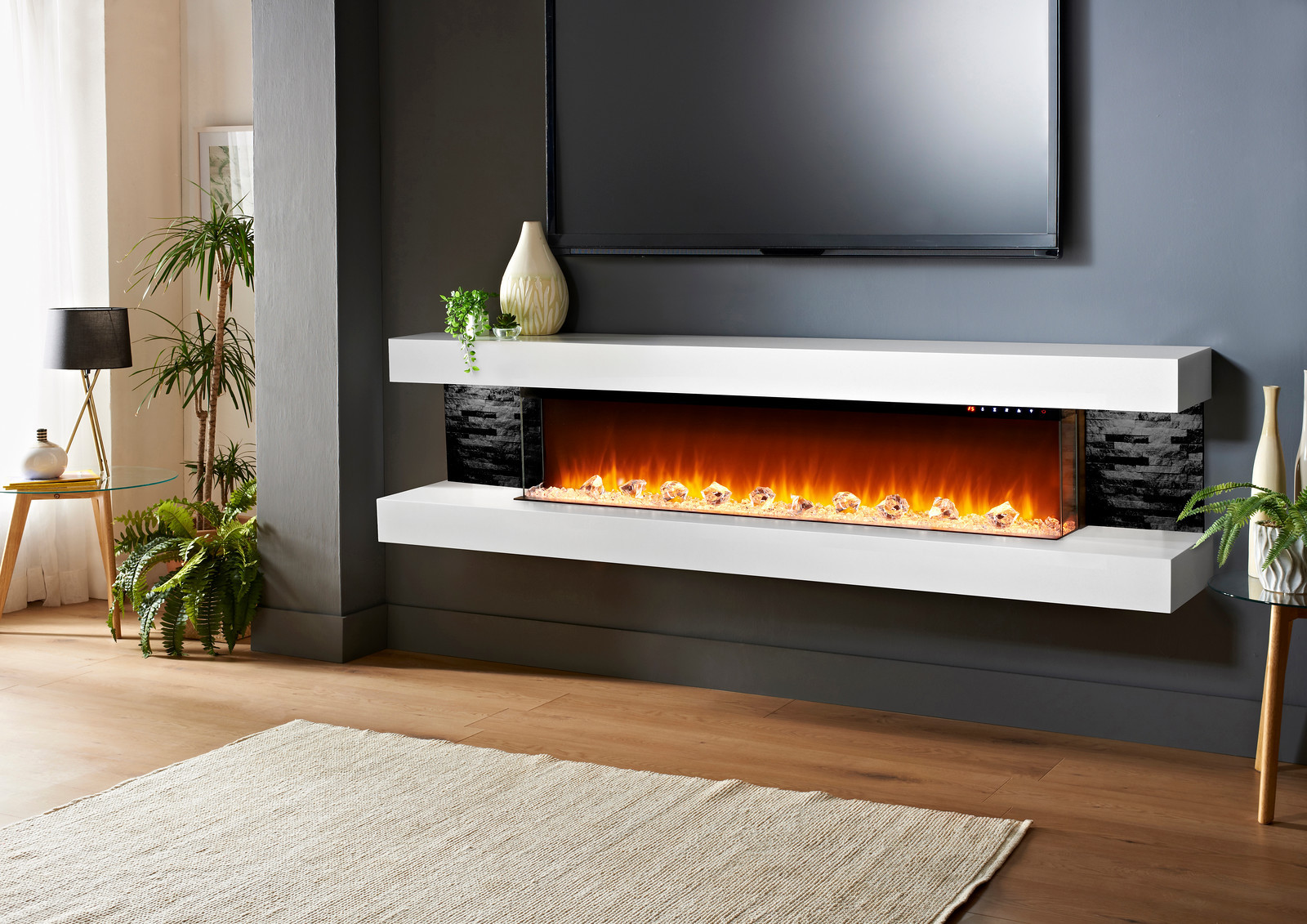 Simplifire Format 50 Floating Electric Fireplace