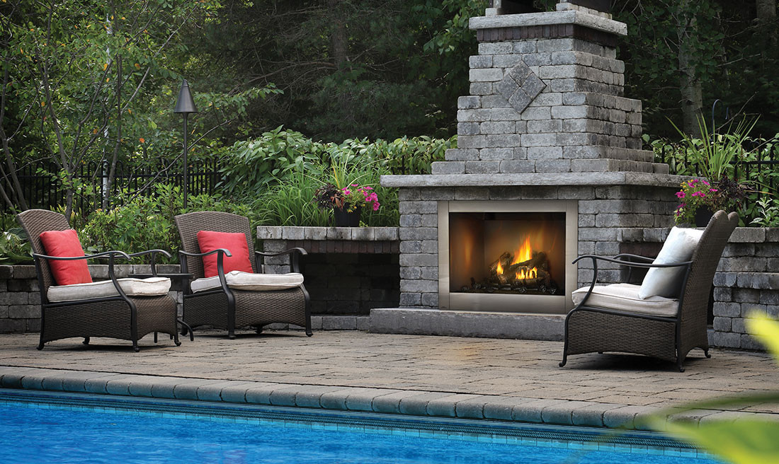 NAPOLEON GSS42N OUTDOOR GAS FIREPLACE