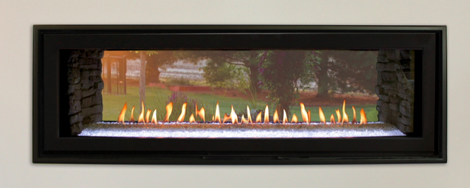 Fortress SeeThrough Indoor To Outdoor Gas Fireplace