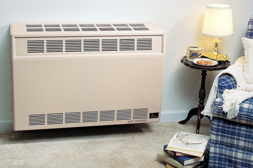 living room gas furnace