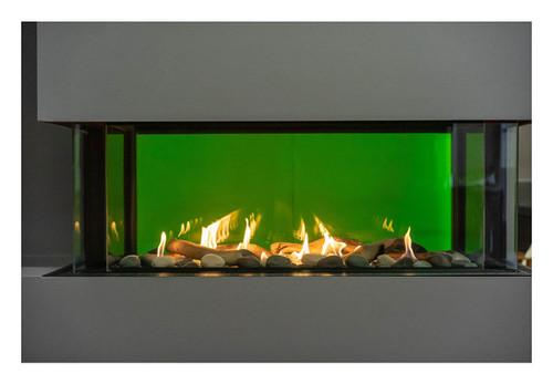 Sierra Flame - Lyon – 48" Wide - 4 Sided See Through Gas Fireplace