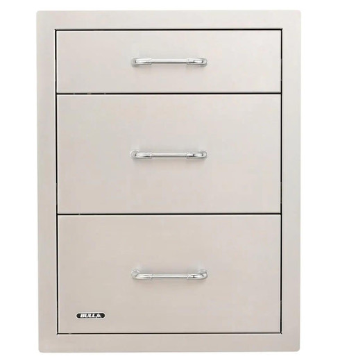 Bull Stainless Steel Triple Access Drawer - 58110