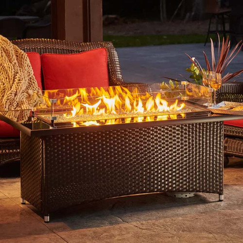 Outdoor GreatRoom Balsam Montego Linear Gas Fire Pit Table - MG-1242-BLSM-K