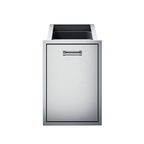 Delta Heat DHTD182T 18 inch tall double trash drawer with trash can