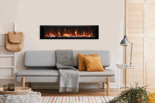 Remii 55" WM Slim Smart Electric Fireplace - WM-SLIM-55