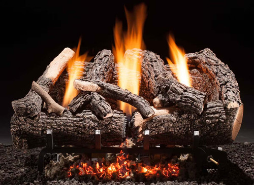Hargrove Heritage Char Vent Free Log Set and Burner Combo - ETHC