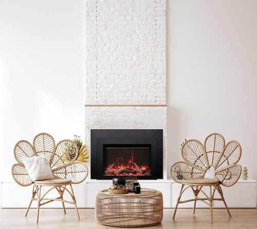 Amantii 33" Traditional Lumina Smart Electric Fireplace Insert - TRD-33-LUMINA-INS