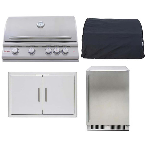 Blaze 32" 4-Burner Premium LTE+ 4  Piece Outdoor Kitchen Package