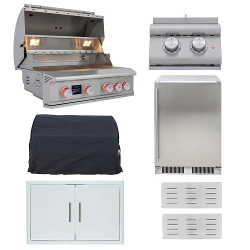 Blaze LTE PRO 32" 7 Piece Outdoor Kitchen Package - BLZ-4LTEPRO-7PC NG/LP