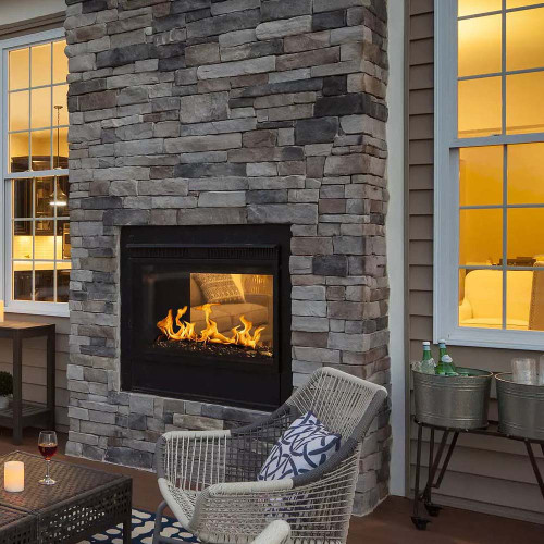 Outdoor Lifestyles Twilight Modern 36" Indoor to Outdoor See-through Gas Fireplace