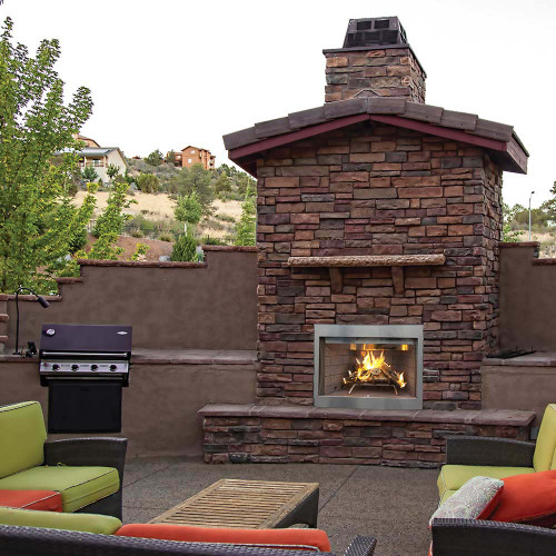 Superior 36" Traditional Outdoor Wood Burning Fireplace WRE3036
