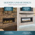Majestic Echelon II 72" Linear Gas Fireplace - ECHEL72IN-C