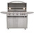 Blaze Freestanding Gas Grill with Lights, 32" - Cast Stainless Steel Burners