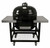 Primo Oval XL 400 Ceramic Smoker Grill On Cart with 2-Piece SS Side Tables