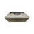 HPC 60" Square Top, Tapered, Bottom 18" Tall Unfinished Fire Pit (FPE60-SQUARETAP)