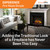 SimpliFire Traditional Built-In 36" Electric Fireplace