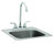 Bull 15" Stainless Steel Sink with Hot/Cold Faucet - 12389