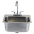 Bull 19" Stainless Steel Sink with Hot/Cold Faucet - 12391