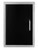 Wildfire Vertical Single Door - 20" X 27"  - Black Stainless Steel