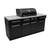 Mont Alpi 957 Black Stainless Steel Grill Island - Ma-95