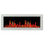Litedeer Gloria II 48″ Smart Electric Fireplace with Reflective Amber Glass - White