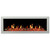 Litedeer Gloria II 58″ Smart Electric Fireplace with Reflective Amber Glass - White