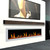 Litedeer Gloria II 78″ Smart Electric Fireplace with Reflective Amber Glass - White