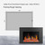 Litedeer Homes LiteStar 38-in Wall Mounted Smart Electric Fireplace Insert - ZEF38VC