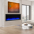 SimpliFire 72" Allusion Platinum Electric Fireplaces - SF-ALLP60-BK