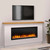 SimpliFire 72" Allusion Platinum Electric Fireplaces - SF-ALLP72-BK