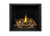 Elevation X Fireplace W/ Split Oak Logs & Black Illusion Panels