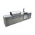 Mont Alpi Deluxe Island 805 with Kegerator and Fridge Cabinet 