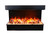 Amantii 75" TruView Signature 3-Sided Glass Electric Fireplace - TRV-75-SIG