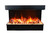 Amantii 75" TruView Signature 3-Sided Glass Electric Fireplace - TRV-75-SIG