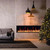 Litedeer Homes Latitude 75" Built-in Linear Electric Fireplace + Reflective Fire Glass - ZEF75VA