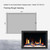 Litedeer Homes LiteStar 33" Smart Electric Fireplace Inserts with Multi-Flame Style and Crushed Ice Rocks - ZEF38VC-33C - FRAMING